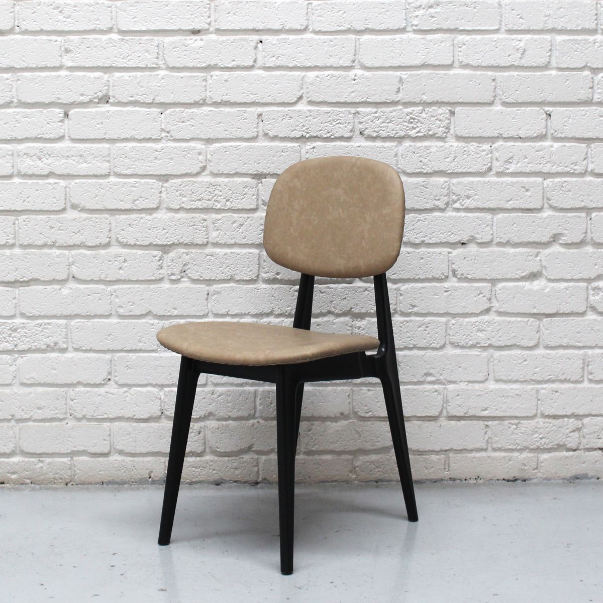 Loft Lula Dining Chair PP Frame and Soft Upholstered Seat in Sand