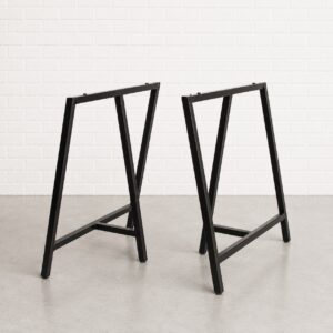 Apartment Steel Trestle Legs Black