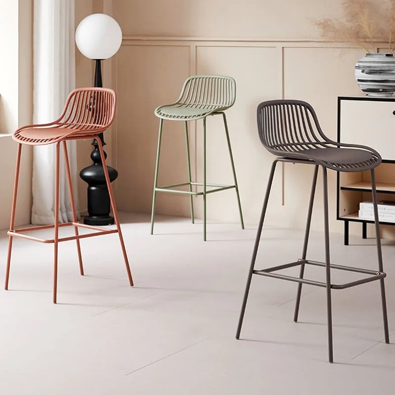 Urban Amanzi Bar Stool 75cm Mild Steel Sage Green - Image 3