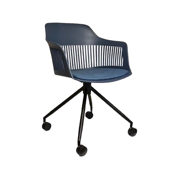 Loft Lyric Desk Chair Blk41 Frame and Upholstered Seat Black - Image 5