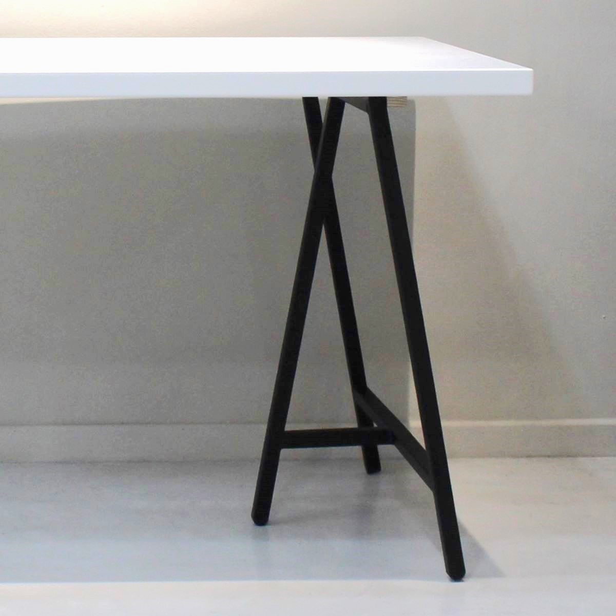 Apartment Steel Trestle Legs Black - Image 2