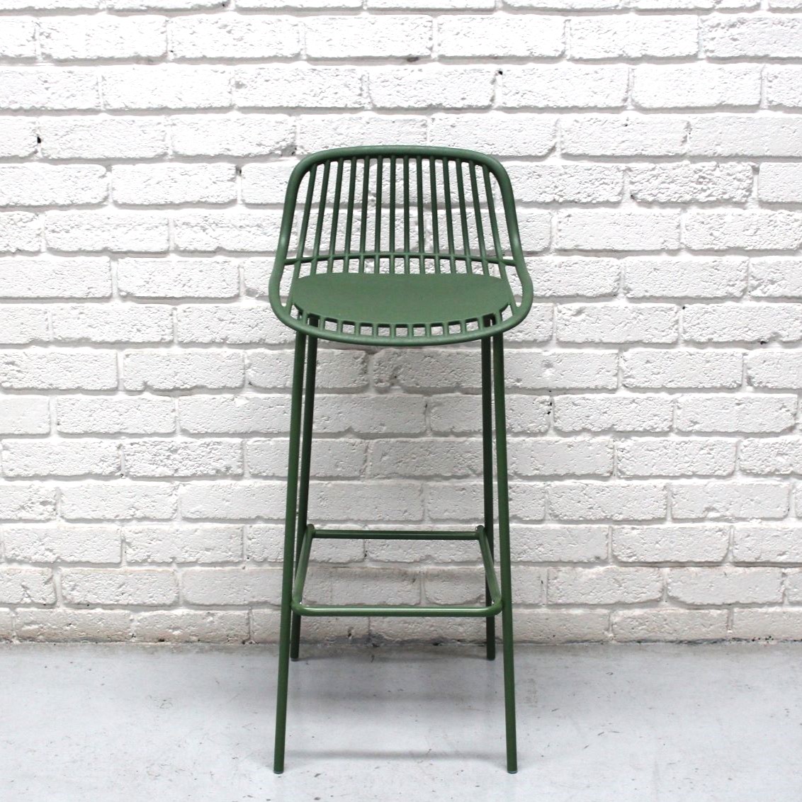 Urban Amanzi Bar Stool 75cm Mild Steel Sage Green