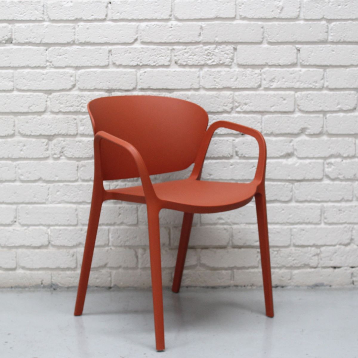 Studio Bent Dining Chair Brick Red