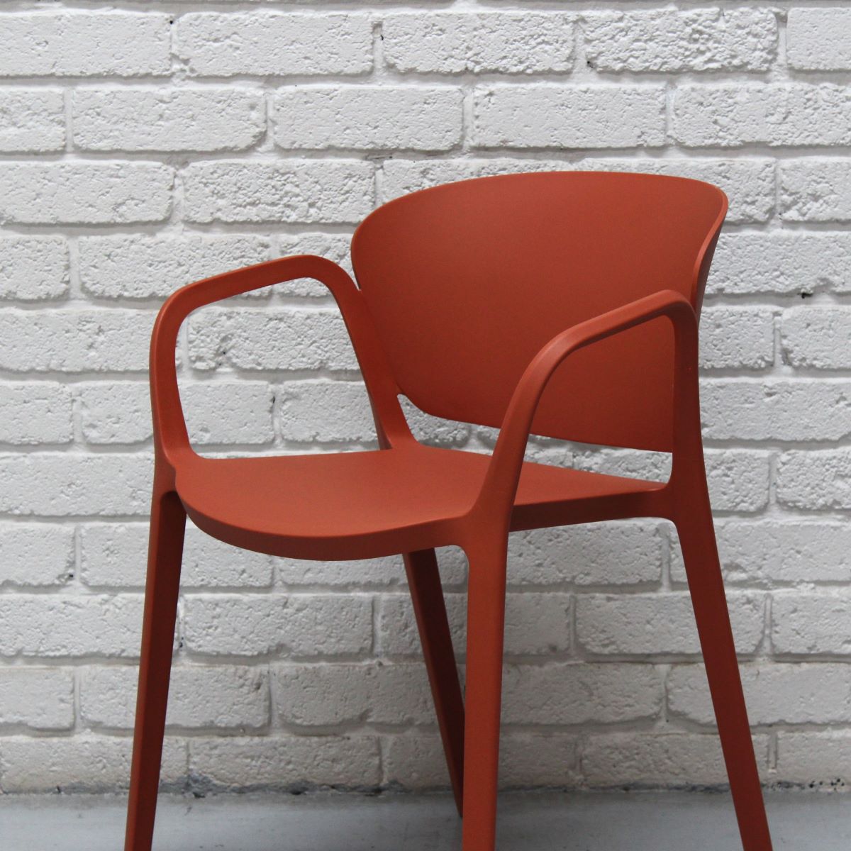 Studio Bent Dining Chair Brick Red - Image 2