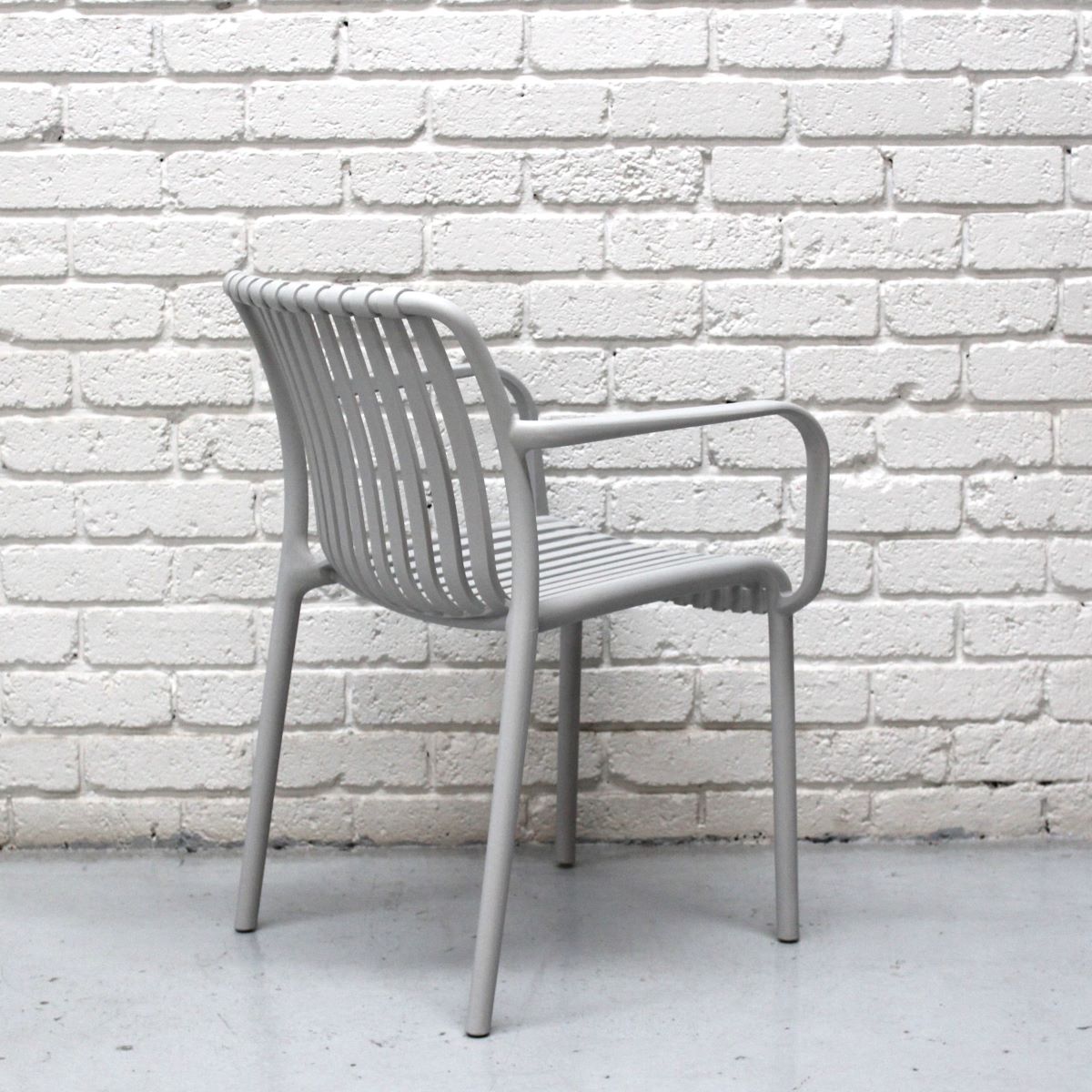 Apartment Indoor and Outdoor Dining Armchair Grey - Image 2