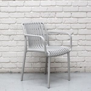 Apartment Indoor and Outdoor Dining Armchair Grey